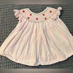 Cecil and Lou 3T Dress with Strawberry Embroidery
